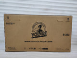 Kartonverpackung für ein Fahrrad mit Logo und Gewichtsangabe