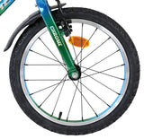 Volare Chrome Kinderfahrrad für Jungen 18 Zoll Blaugrün mit Bremsen