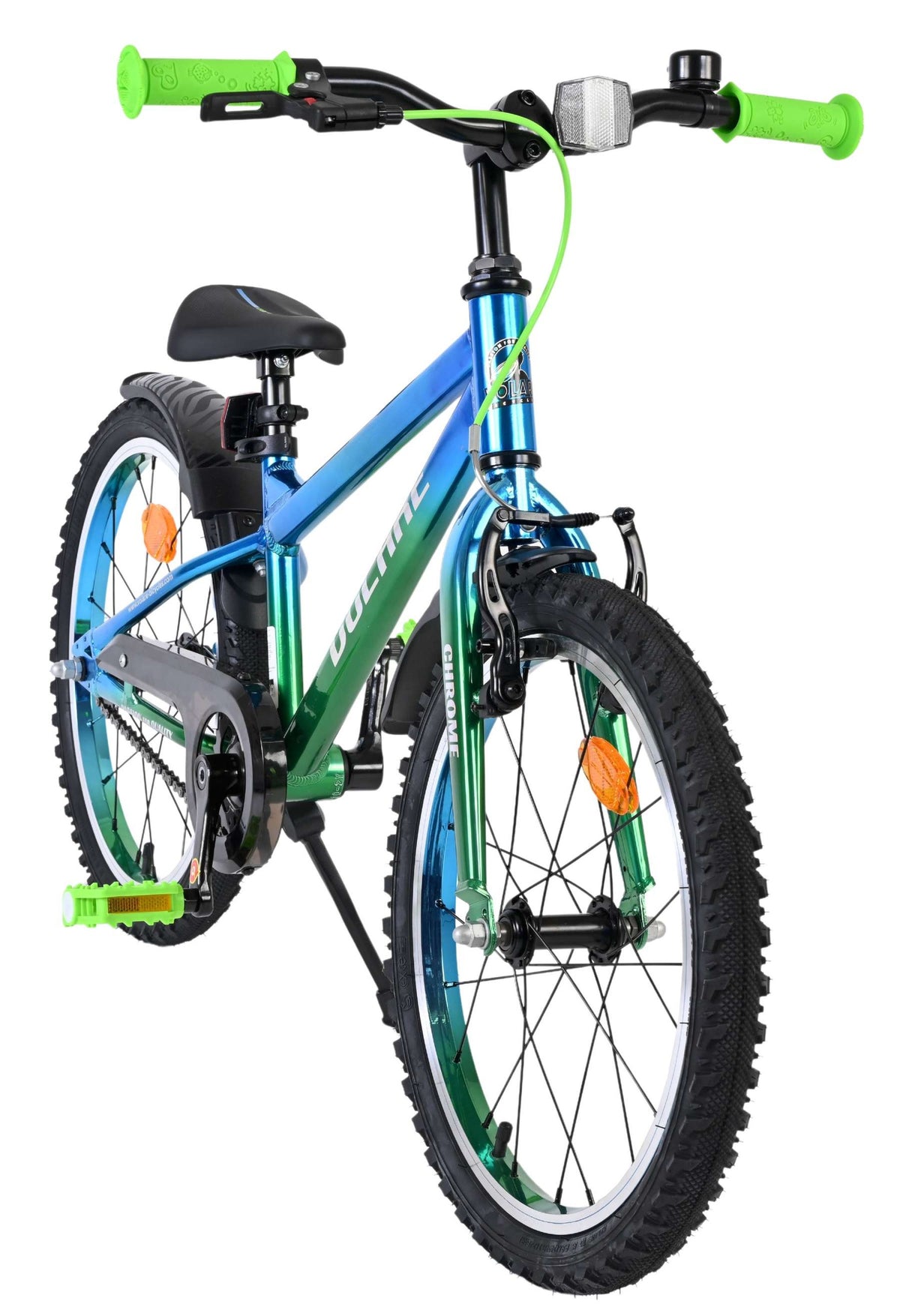 Volare Chrome Kinderfahrrad für Jungen 18 Zoll Blaugrün mit Bremsen
