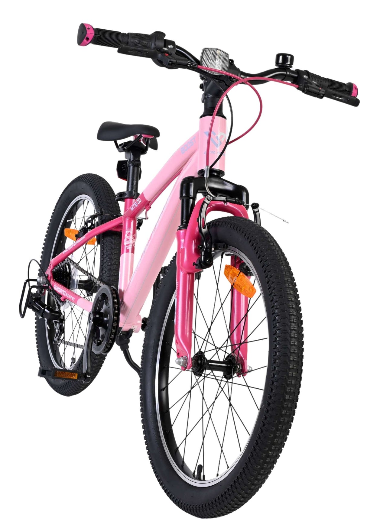 Pinkes Kinderfahrrad mit stabilen Reifen und sportlichem Design