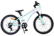 Jugendfahrrad in Mintgrün mit 20-Zoll-Rädern und schwarzem Sattel