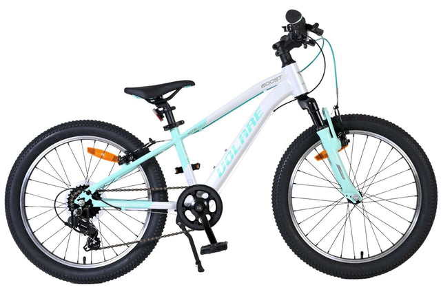Jugendfahrrad in Mintgrün mit 20-Zoll-Rädern und schwarzem Sattel
