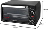 Beper 90.882 Elektrischer Mini-Ofen 12 L mit Quarz-Heizelementen, Timer und Temperaturregelung bis 230 °C, 1050 W