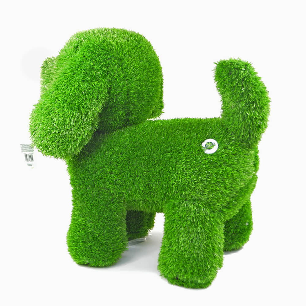 AniPlants, Grasfigur, "Hund", stehend, Gartendeko, 65cm
