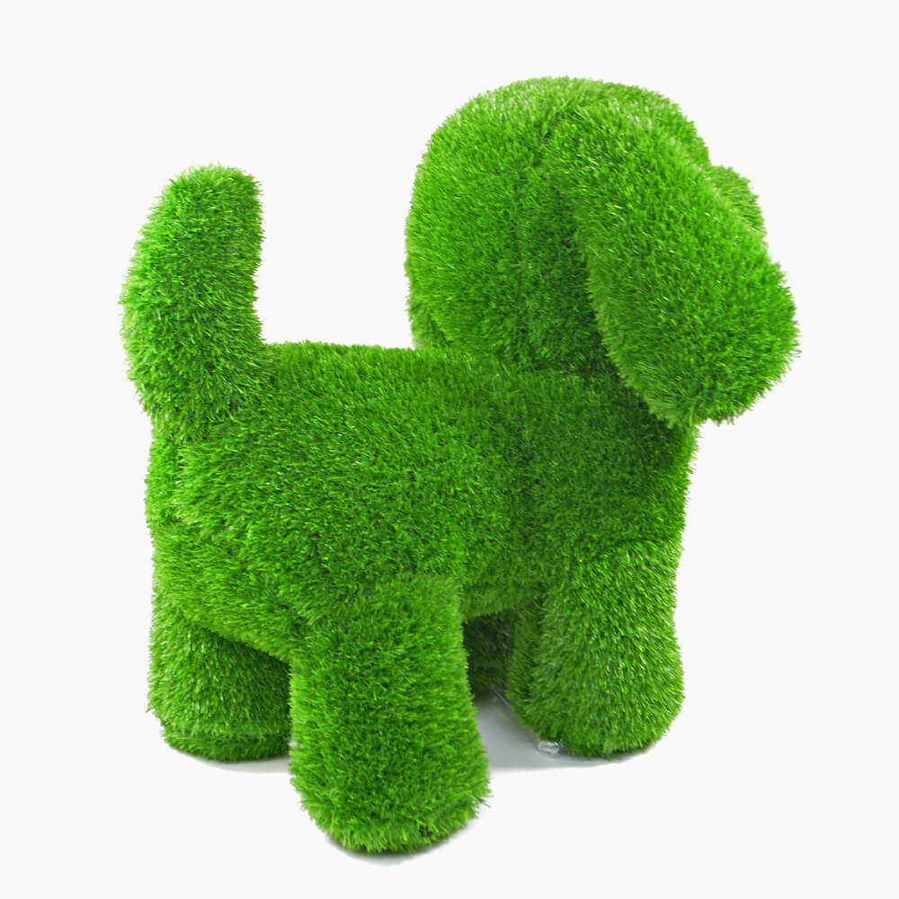 AniPlants, Grasfigur, "Hund", stehend, Gartendeko, 65cm