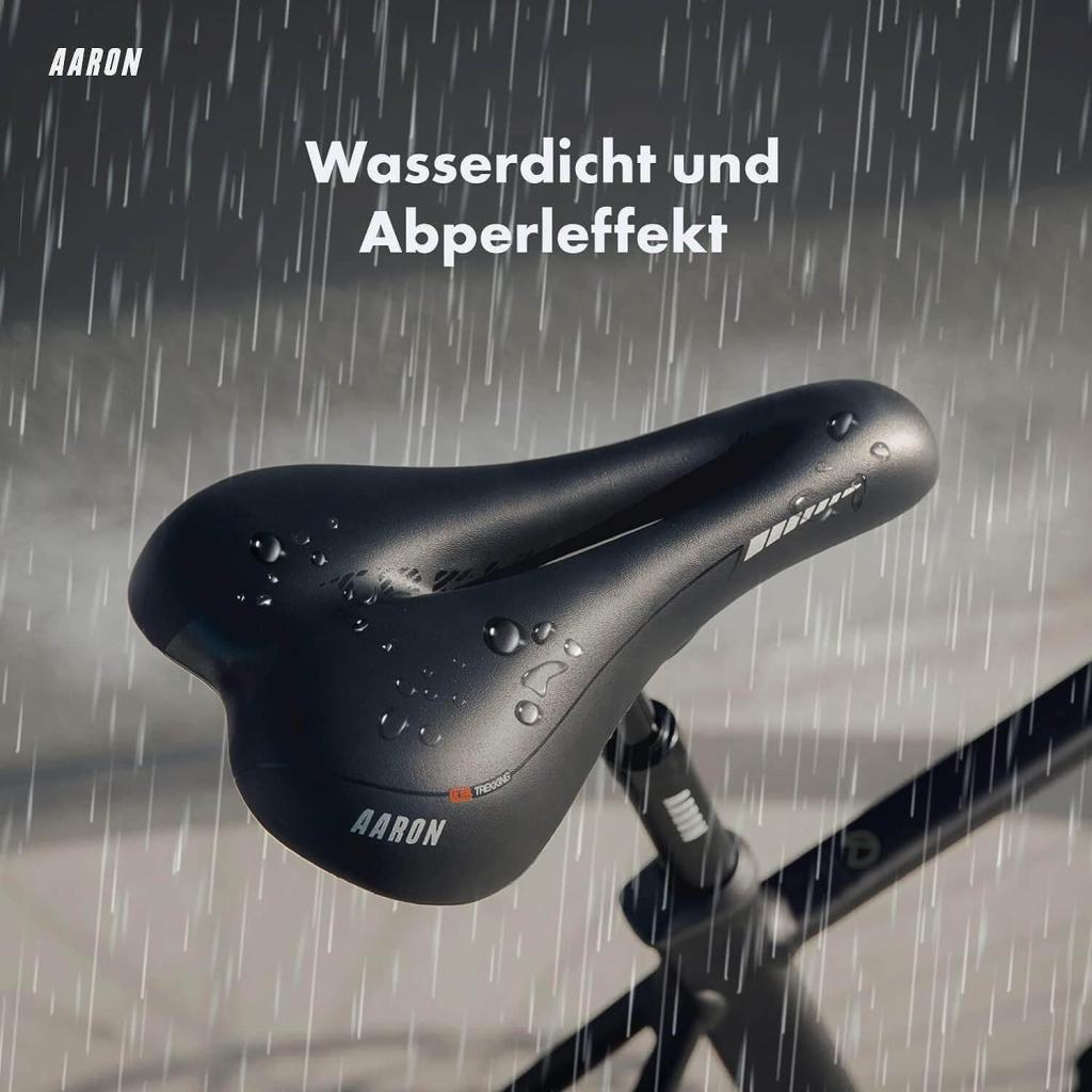 AARON Trekking ergonomischer Fahrradsattel Unisex für Trekkingrad, Mountainbike, Stadtrad, E-Bike