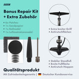AARON Luftpumpe Sport One in Grau Fahrrad-Stand-Pumpe für alle Ventile mit Manometer