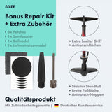 AARON Luftpumpe Sport One in Rot Fahrrad-Stand-Pumpe für alle Ventile mit Manometer