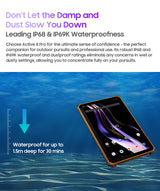 Blackview Active 8 Pro Rugged Tablet 10,36" 2,4K FHD+ 16GB RAM 256GB ROM 48MP Kamera 22000mAh Android 15 Dual SIM LTE WiFi NFC GPS OTG Outdoor