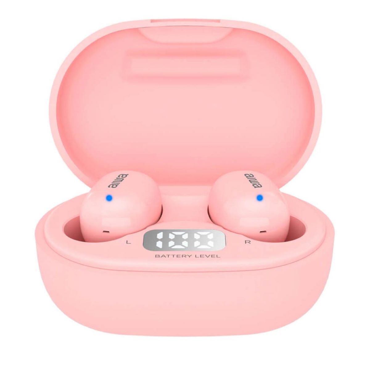 Aiwa EBTW-150PK PINK Drahtlose Kopfhörer Bluetooth 5.0 10 m Reichweite ANS Voice Assistant TWS