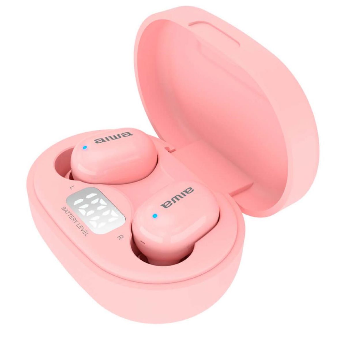 Aiwa EBTW-150PK PINK Drahtlose Kopfhörer Bluetooth 5.0 10 m Reichweite ANS Voice Assistant TWS