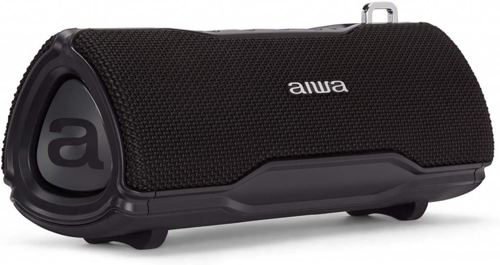 Aiwa BST-500BK schwarz Bluetooth Lautsprecher Boombox TWS, IP67, 12W, Hyperbass, Freisprechfunktion