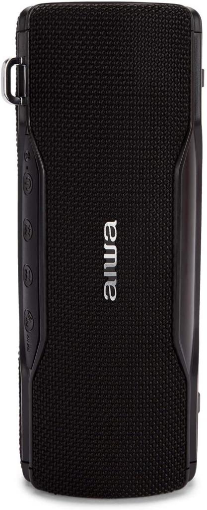 Aiwa BST-500BK schwarz Bluetooth Lautsprecher Boombox TWS, IP67, 12W, Hyperbass, Freisprechfunktion
