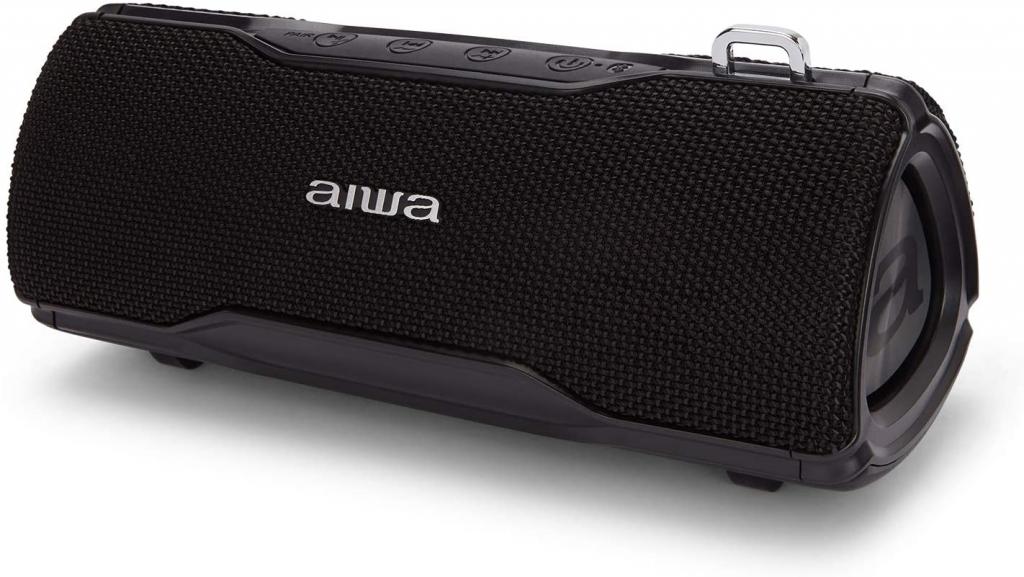 Aiwa BST-500BK schwarz Bluetooth Lautsprecher Boombox TWS, IP67, 12W, Hyperbass, Freisprechfunktion