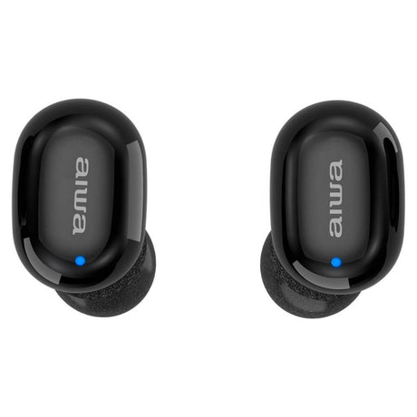 Aiwa EBTW-150BK Earbuds und Ladeetui in schwarz