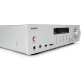 B-WARE - Aiwa AMU-120BTSR silberfarben Mediaplayer AV-Empfänger und -Verstärker, BT v5.0-Empfänger, 2X 60W