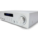 B-WARE - Aiwa AMU-120BTSR silberfarben Mediaplayer AV-Empfänger und -Verstärker, BT v5.0-Empfänger, 2X 60W