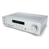 B-WARE - Aiwa AMU-120BTSR silberfarben Mediaplayer AV-Empfänger und -Verstärker, BT v5.0-Empfänger, 2X 60W