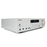 B-WARE - Aiwa AMU-120BTSR silberfarben Mediaplayer AV-Empfänger und -Verstärker, BT v5.0-Empfänger, 2X 60W