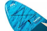 Aqua Marina All-Around SUP Board 315x79 cm mit Reißverschlussrucksack Double Action-Pumpe LIQUID AIR Paddel Einschub-Mittelfinne Sicherheitsleine Blau