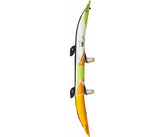 Aqua Marina Kajak 412x83 cm für 2 Personen mit Luftsitz verstellbarer Lehne Transporttasche Reparaturset Handpumpe strapazierfähig Grün/Weiß/Orange