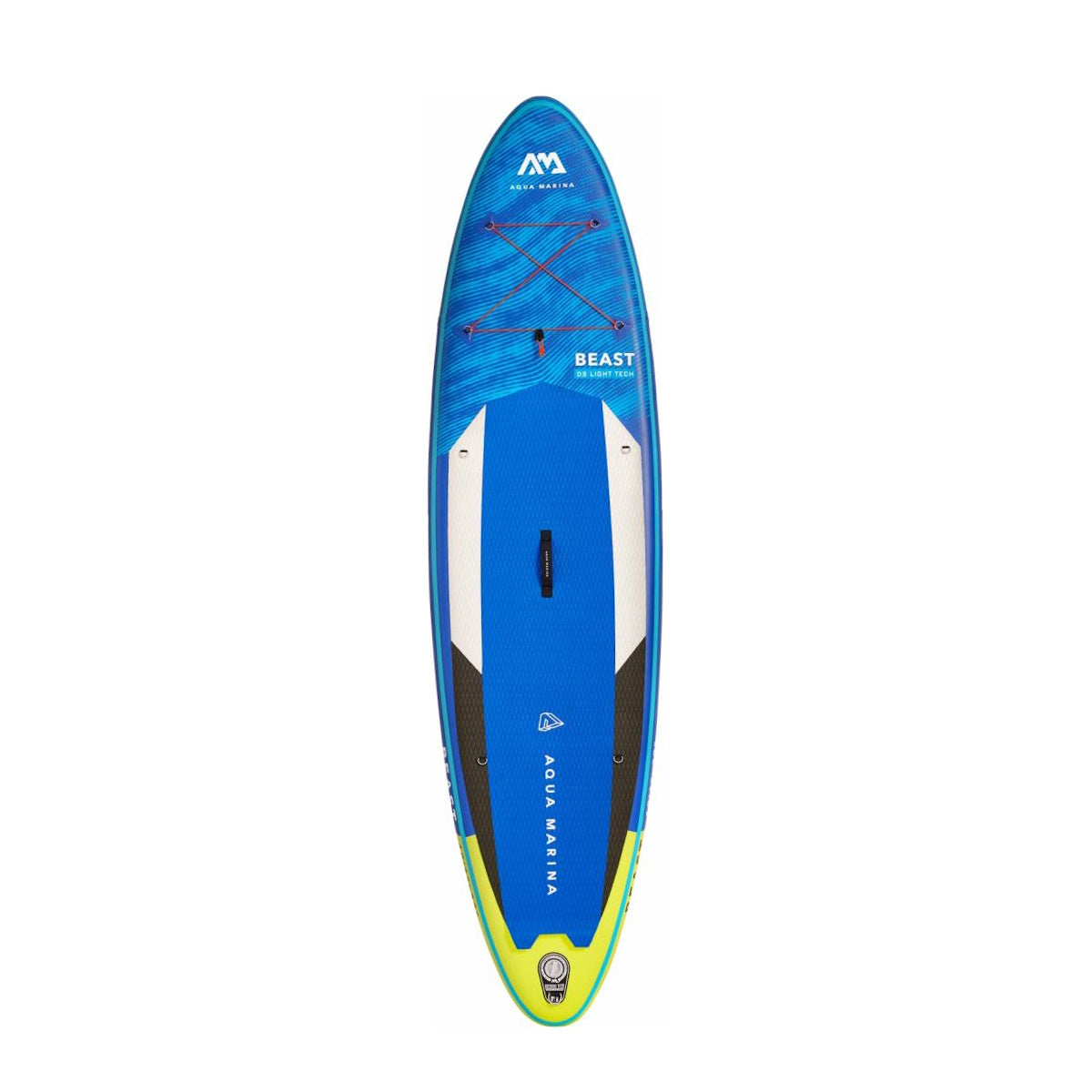 Aqua Marina SUP Board 320x81cm mit Reißverschlussrucksack Double Action-Pumpe LIQUID AIR V1 Paddel Einschub-Mittelfinne Sicherheitsleine Blau