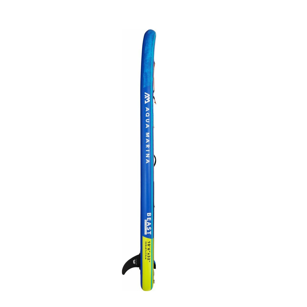 Aqua Marina SUP Board 320x81cm mit Reißverschlussrucksack Double Action-Pumpe LIQUID AIR V1 Paddel Einschub-Mittelfinne Sicherheitsleine Blau