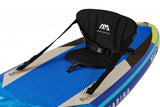 Aqua Marina SUP Board 320x81cm mit Reißverschlussrucksack Double Action-Pumpe LIQUID AIR V1 Paddel Einschub-Mittelfinne Sicherheitsleine Blau