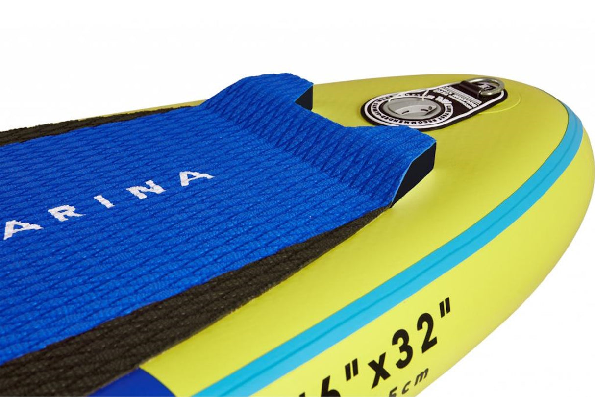 Aqua Marina SUP Board 320x81cm mit Reißverschlussrucksack Double Action-Pumpe LIQUID AIR V1 Paddel Einschub-Mittelfinne Sicherheitsleine Blau