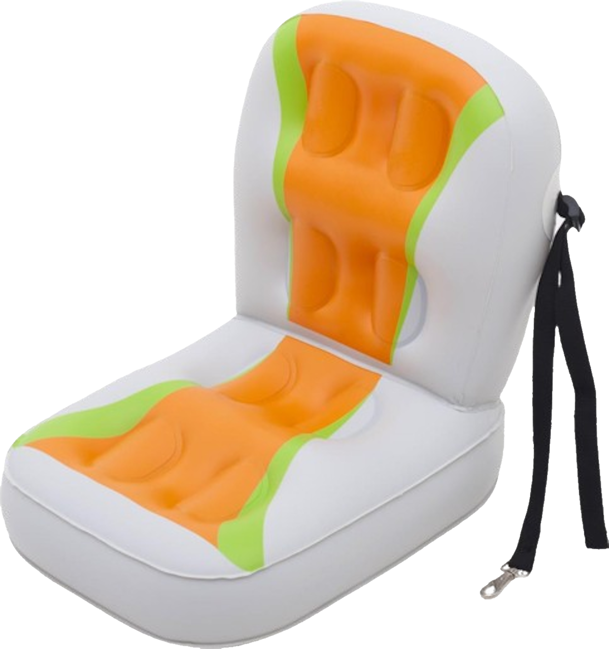 Aqua Marina Kajak 412x83 cm für 2 Personen mit Luftsitz verstellbarer Lehne Transporttasche Reparaturset Handpumpe strapazierfähig Grün/Weiß/Orange