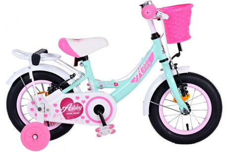 Volare Ashley 12-Zoll-Kinderfahrrad mit Handbremsen und SeitenrÃ¤dern