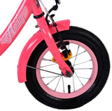 Volare Ashley Kinderfahrrad - Mädchen - 12 Zoll - Rot/Rosa