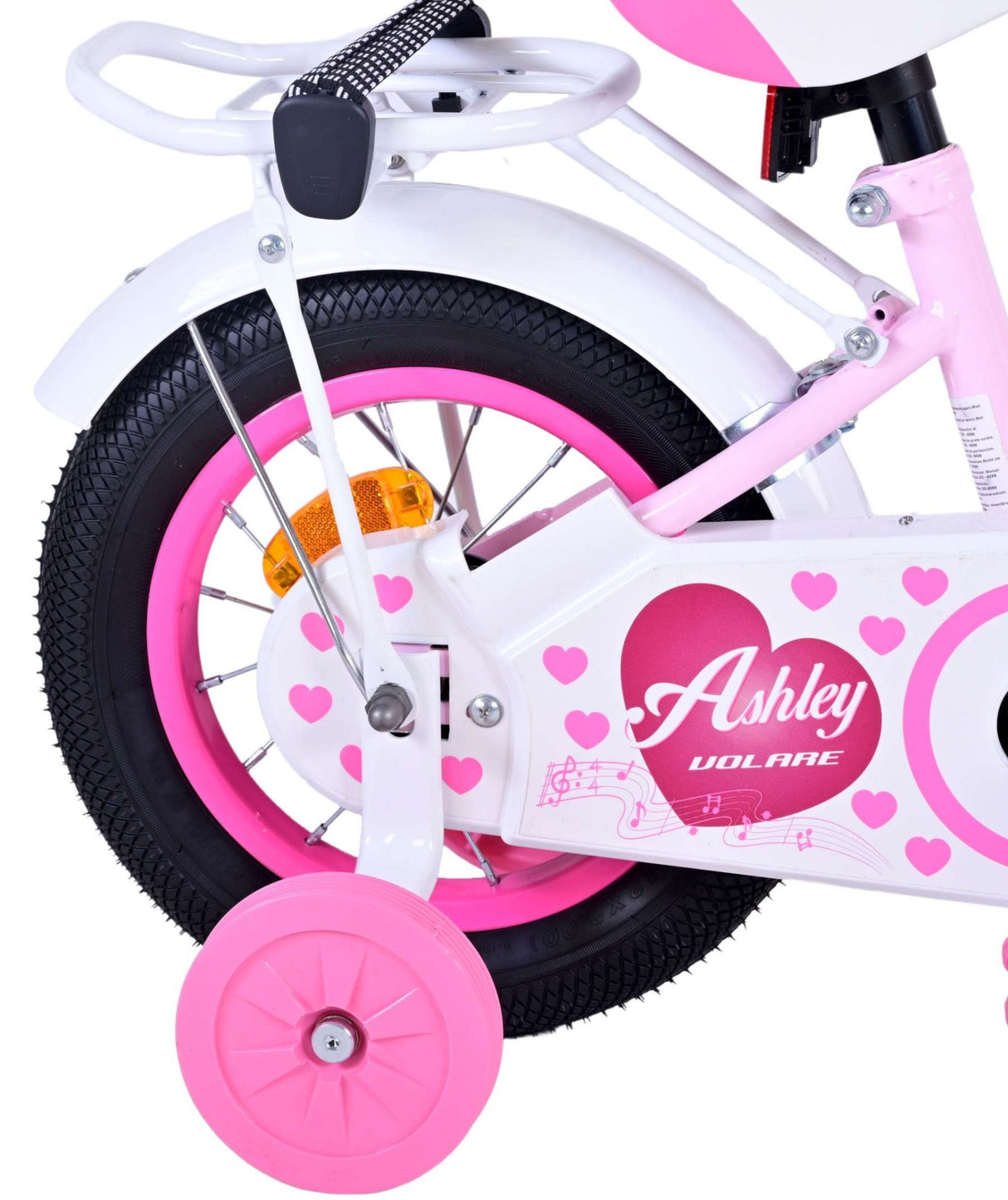 Volare Ashley Kinderfahrrad - Mädchen - 12 Zoll - Rosa