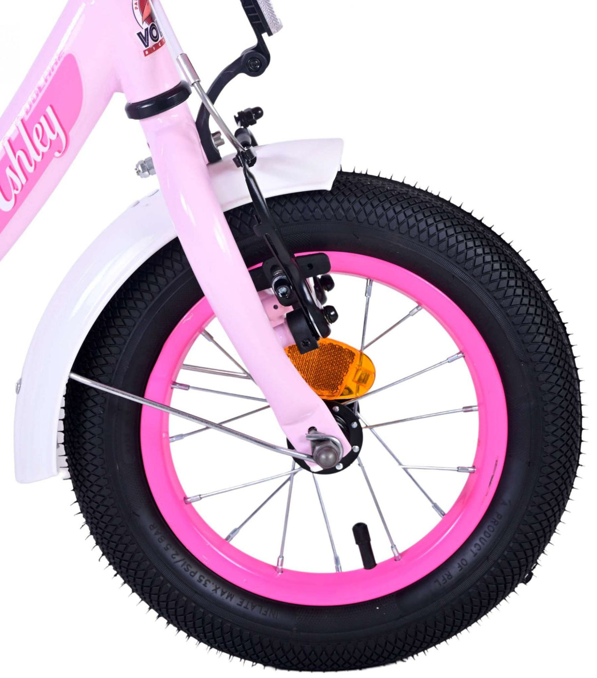 Volare Ashley Kinderfahrrad - Mädchen - 12 Zoll - Rosa
