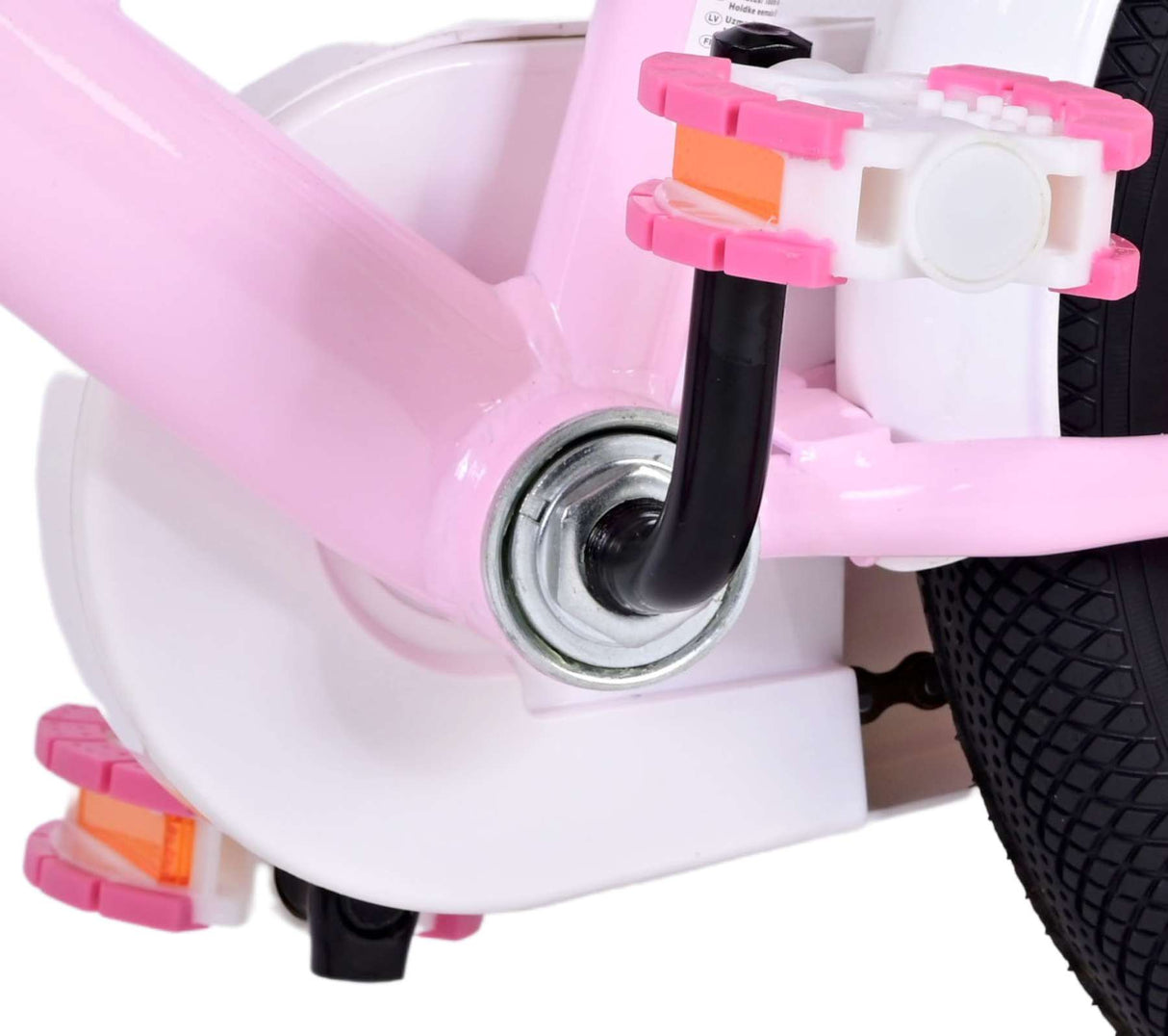 Volare Ashley Kinderfahrrad - Mädchen - 14 Zoll - Rosa - Zweihandbremsen