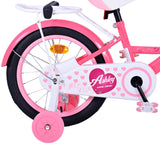 Volare Ashley Kinderfahrrad - Mädchen - 16 Zoll - Rosa/Rot