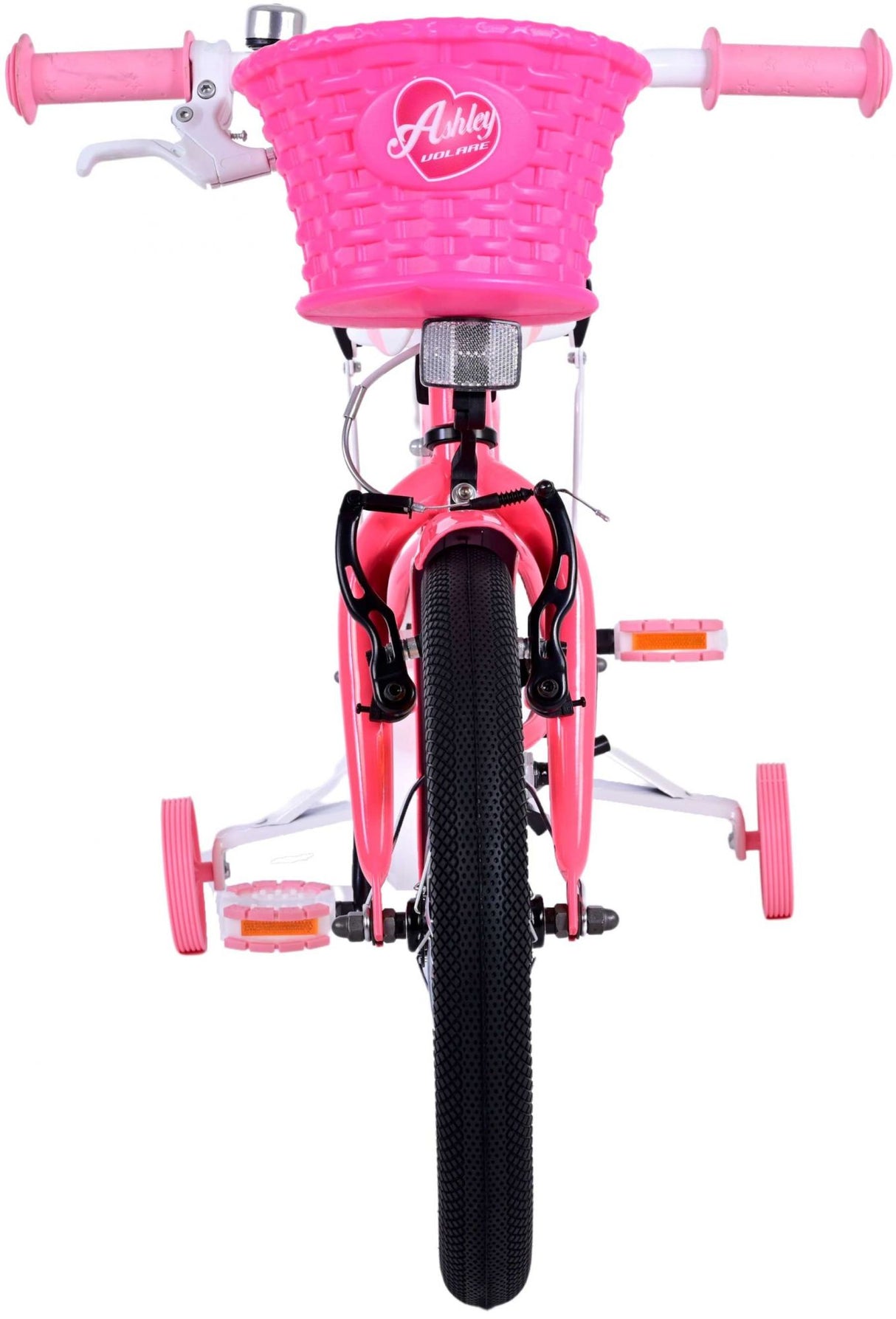 Volare Ashley Kinderfahrrad - Mädchen - 16 Zoll - Rosa/Rot