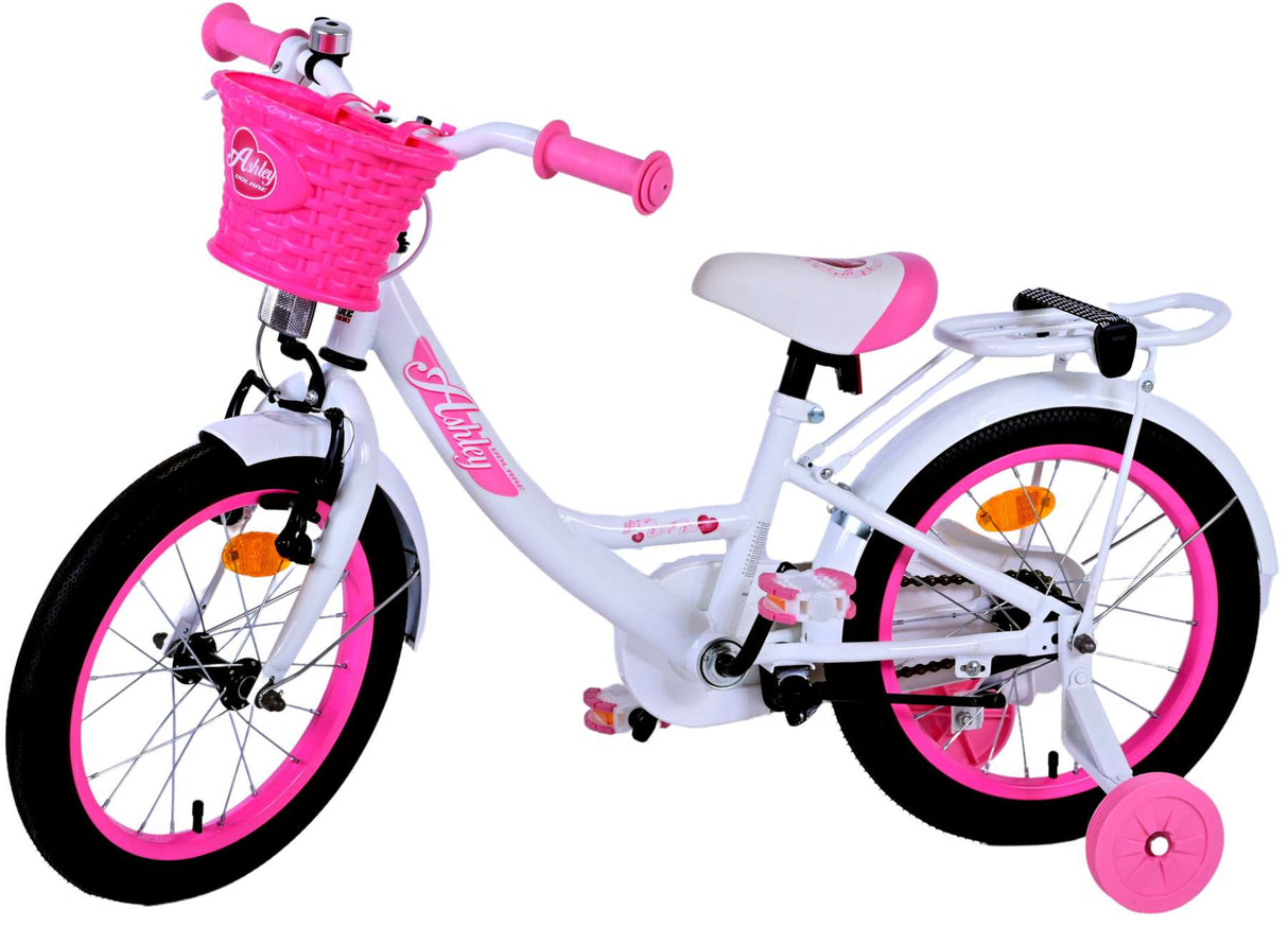 Volare Ashley Kinderfahrrad - Mädchen - 16 Zoll - Weiß
