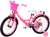 Volare Ashley Kinderfahrrad - Mädchen - 18 Zoll - Rosa/Rot