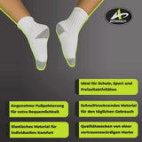 Highlights der Athletech 6 Paar Sportsocken fÃ¼r Kinder 2-3 Jahre bis Gr. 28 hoher Bund grau