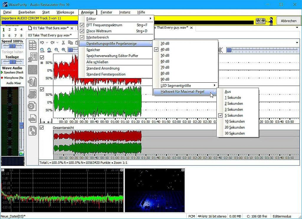 Audio Restaurator Pro 10 Programm Beispiel