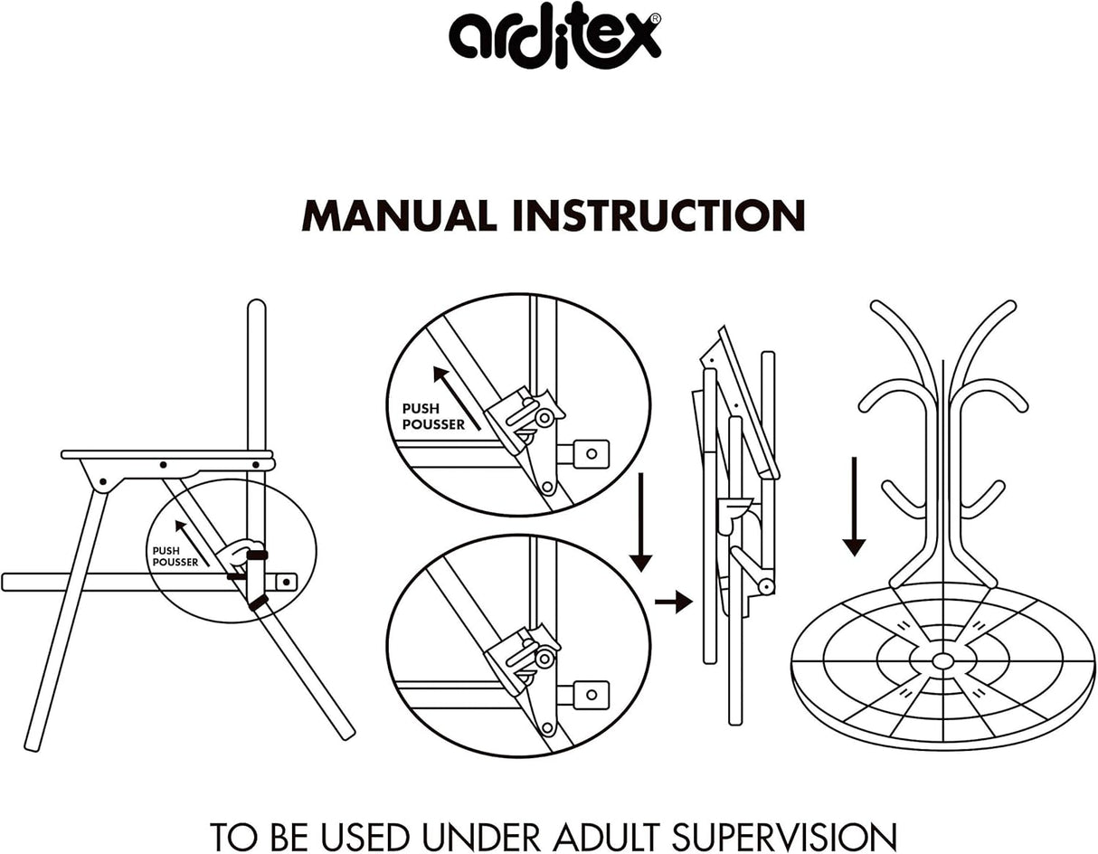 Aufbauanleitung des Arditex Tischsets