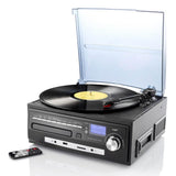 auvisio Stereoanlage MHX-600.LP Musikplayer + Digitalisierer für Schallplatten, CD, MC, MP3, USB, SD
