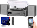 auvisio Musikanlage MHX-630 Plattenspieler/Digitalisierer, CD, DAB+/FM/ Internetradio und AUX