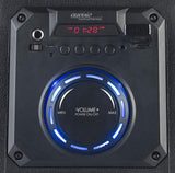 auvisio Partylautsprecher PMA-950.k Mobile PA-Partyanlage Bluetooth MP3 USB SD Karaoke UKW 150 Watt