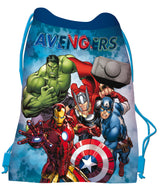 Turnbeutel Avengers – Vorderseite – Vorderseite des Avengers  Turnbeutels, Design und Farben gut erkennbar.