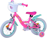 Volare Barbie Kinderfahrrad für Mädchen - 14 Zoll in Rosa mit Handbremsen