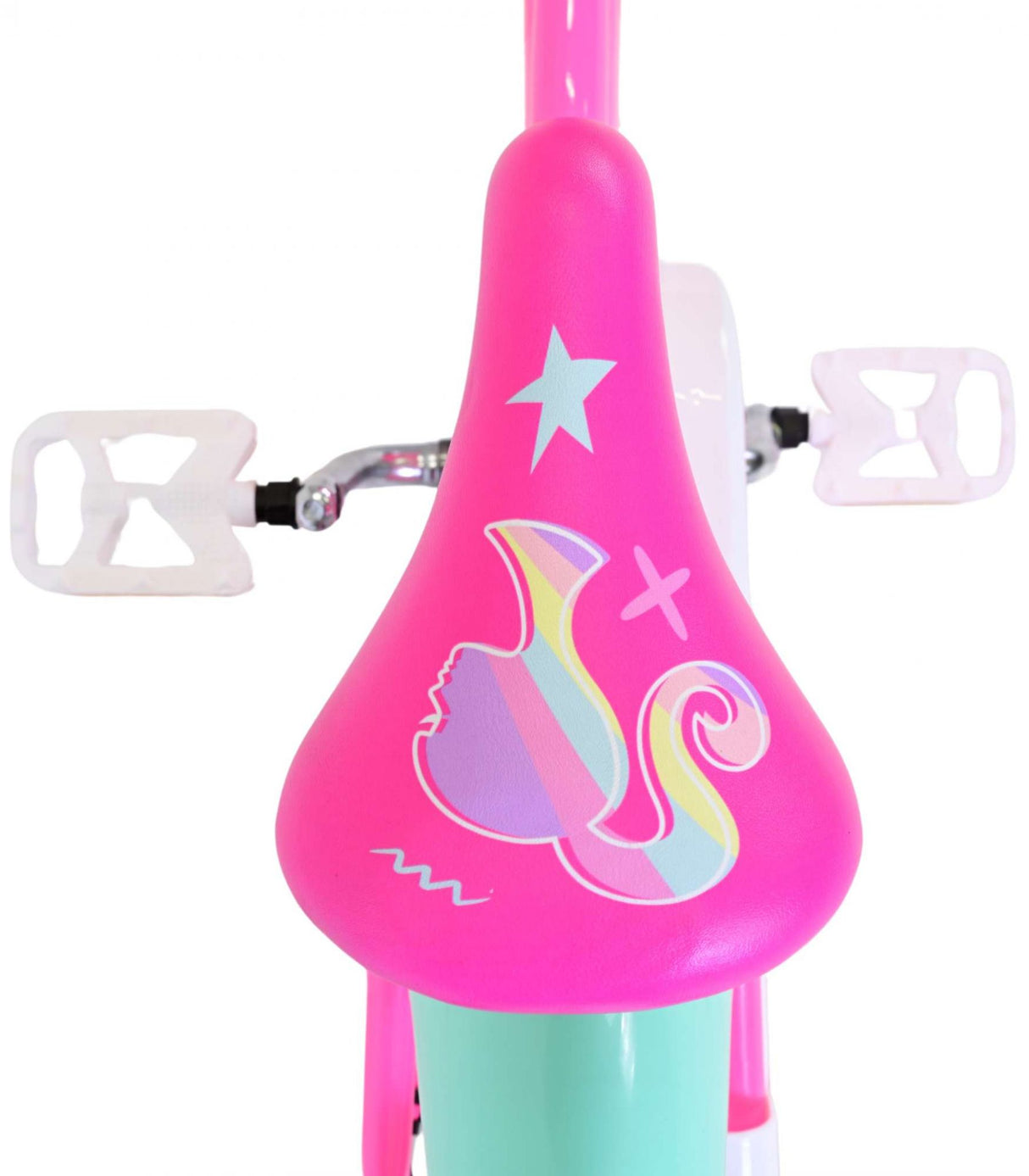 Volare Barbie Kinderfahrrad für Mädchen - 16 Zoll in Rosa für Kinder von 4 bis 6 Jahren