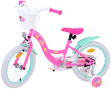 Volare Barbie Kinderfahrrad für Mädchen - 16 Zoll in Rosa für Kinder von 4 bis 6 Jahren