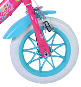 Volare Barbie Kinderfahrrad für Mädchen - 12 Zoll in Rosa mit Sicherheitsmerkmalen